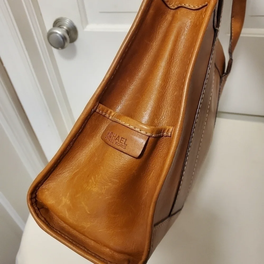 Michael Kors Leather Tote, Classic, Business